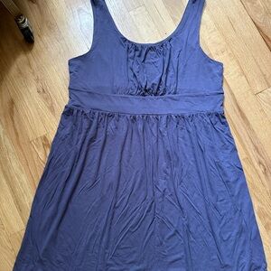 Blue sleeveless dress